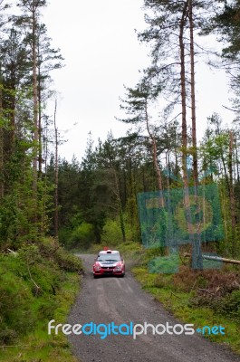 Winner O. Murphy Driving Mitsubishi Evo Stock Photo