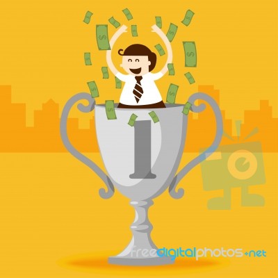 Winner Of Business Stock Image