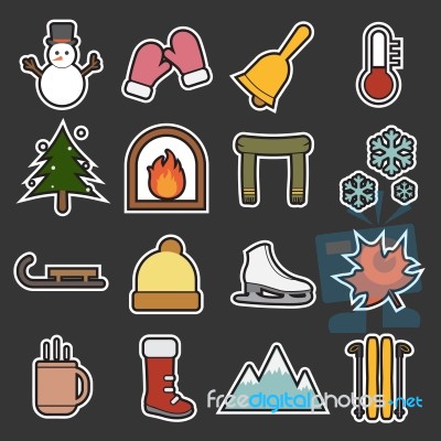 Winter Icon Stock Image