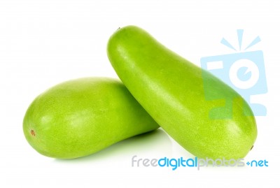 Winter Melon Isolated On The White Background Stock Photo