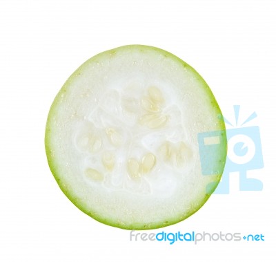 Winter Melon Isolated On The White Background Stock Photo