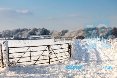 Winter Scene In East Grinstead Stock Photo