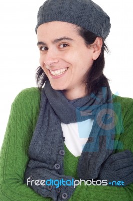 Winter Woman Stock Photo