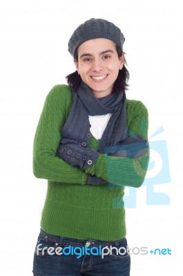 Winter Woman Stock Photo