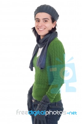 Winter Woman Stock Photo