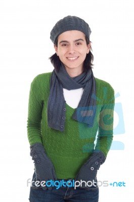 Winter Woman Stock Photo