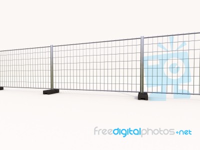 Wire Mesh Fence Stock Image