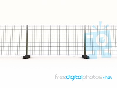 Wire Mesh Fence Stock Image