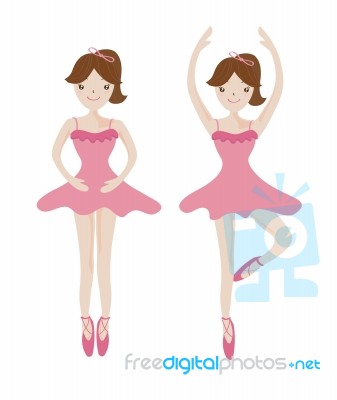 Woman Ballet Dancer Stock Image