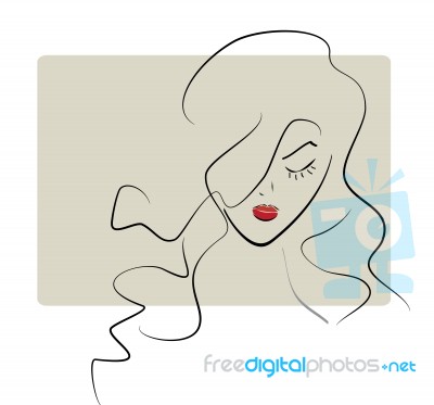 Woman Face Stock Image