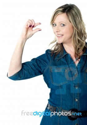 Woman Gesturing Small Stock Photo