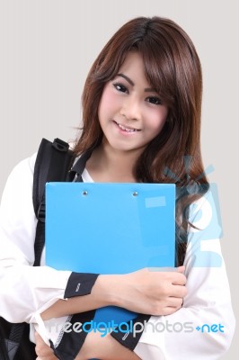 Woman Student Stock Photo