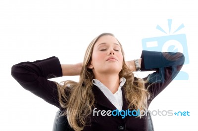 Woman Taking Rest Stock Photo