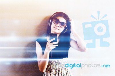 Woman Using Smart Phones  Stock Photo