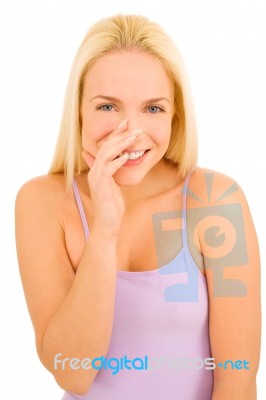 Woman Whispering Stock Photo