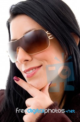 Woman With Sunglasses Stock Photo