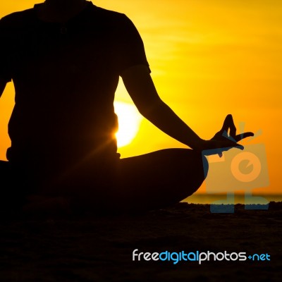 Women Playing Yoga Stock Photo