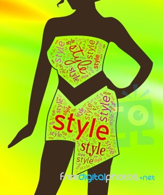 Womens Style Shows Wardrobe Garment And Clothing Stock Image