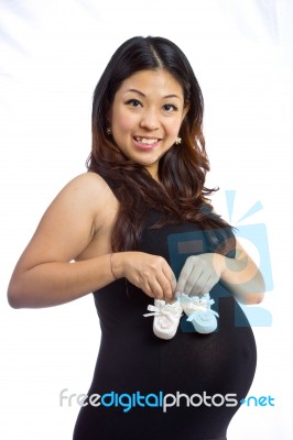 Wonderful Pregnant Woman Stock Photo