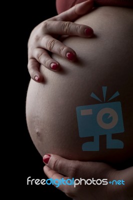 Wonderful Pregnant Woman Stock Photo