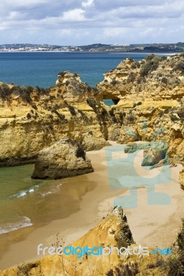 Wonderfull Portuguese Beach Stock Photo