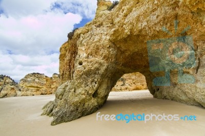 Wonderfull Portuguese Beach Stock Photo