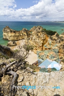 Wonderfull Portuguese Beach Stock Photo