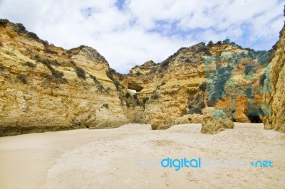 Wonderfull Portuguese Beach Stock Photo