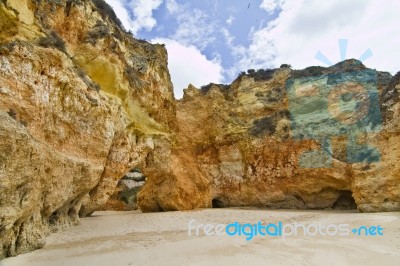 Wonderfull Portuguese Beach Stock Photo