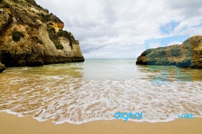 Wonderfull Portuguese Beach Stock Photo