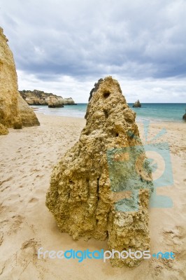 Wonderfull Portuguese Beach Stock Photo