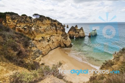 Wonderfull Portuguese Beach Stock Photo