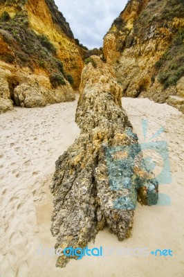 Wonderfull Portuguese Beach Stock Photo