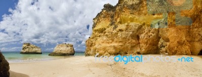 Wonderfull Portuguese Beach Stock Photo