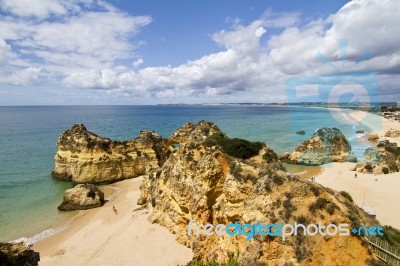 Wonderfull Portuguese Beach Stock Photo