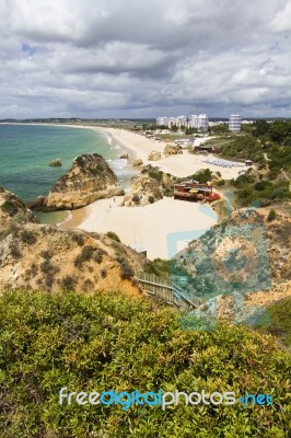 Wonderfull Portuguese Beach Stock Photo