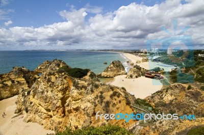 Wonderfull Portuguese Beach Stock Photo