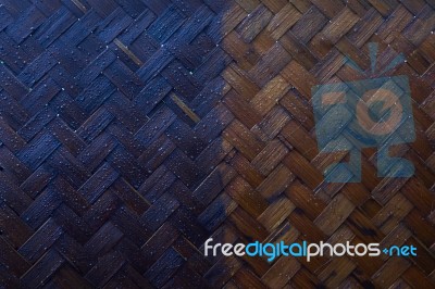 Wood Basket Texture Stock Photo