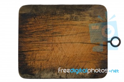 Wood Block Isolated Stock Photo