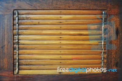 Wood Placemat Stock Photo