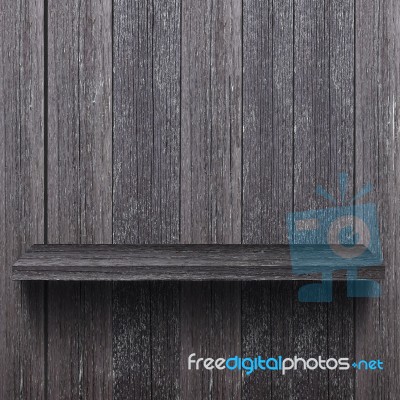 Wood Shelf Stock Image