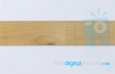 Wood Sign On White Texture Background Stock Photo