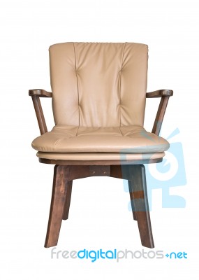 Wooden Armchair Stock Photo