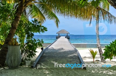 Wooden Bridge Stock Photo