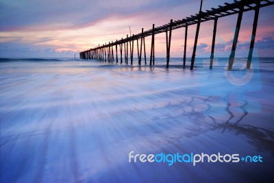 Wooden Bridge Stock Photo