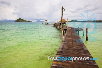 Wooden Bridge Stock Photo