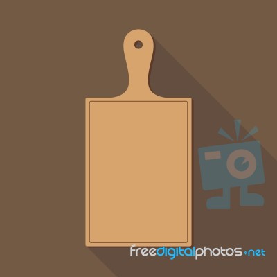 Wooden Chopping Board Stock Image