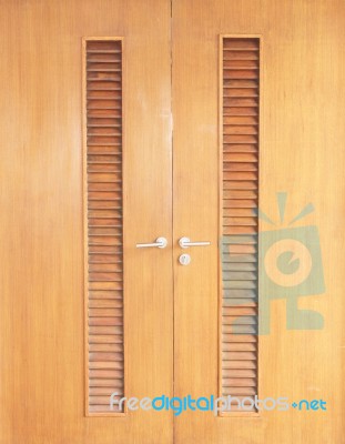 Wooden Door Stock Photo