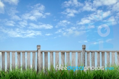 Wooden Fence Stock Photo