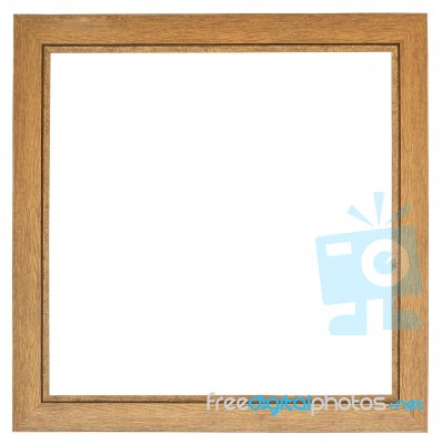 Wooden Frame Isolated Stock Photo